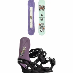 Kids Arbor Cavet Snowboard + Sapling Snowboard Bindings - Kids' 2025