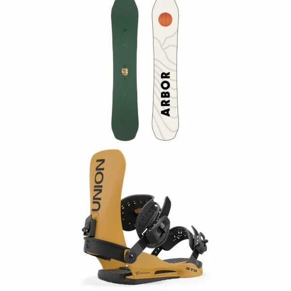 Arbor Element Decon Snowboard + Union STR Snowboard Bindings 2025