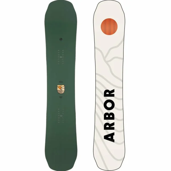 Arbor Element Decon Snowboard + Flux EM Snowboard Bindings 2025