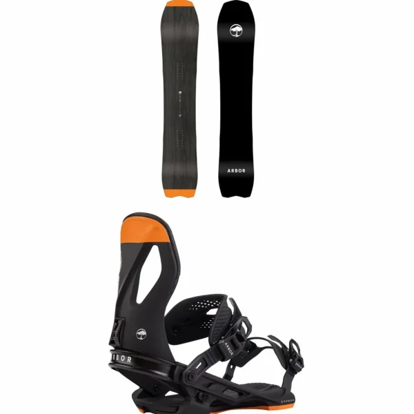 Arbor GPS Snowboard + Cypress Snowboard Bindings 2025