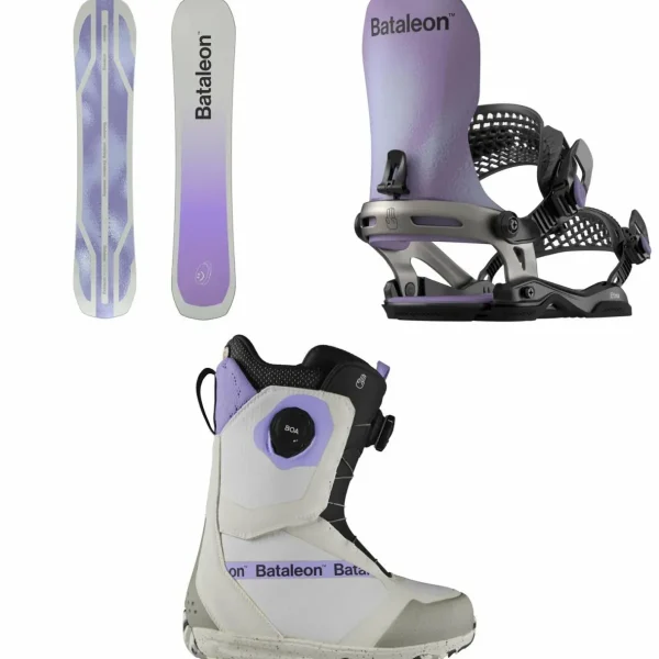 Bataleon Push Up Snowboard + Etna Snowboard Bindings + Mosh BOA Snowboard Boots - Women's 2025