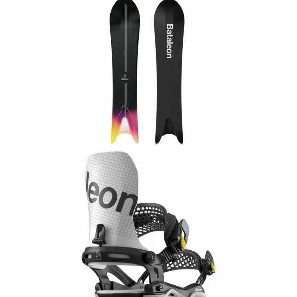 Bataleon Surfer Snowboard + Blaster Asymwrap Snowboard Bindings 2025