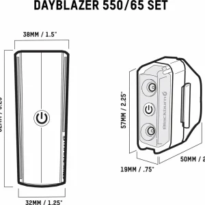Blackburn Dayblazer 550 Front and 65 Rear Bike Light Set