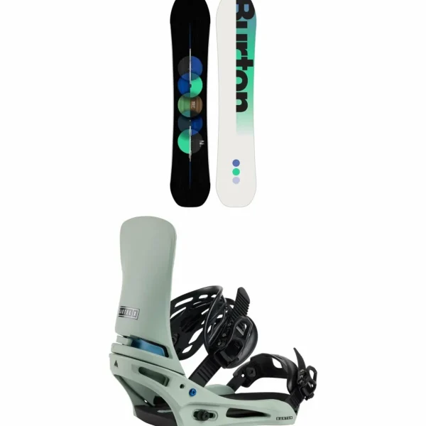 Burton Custom Flying V Snowboard + Cartel X Snowboard Bindings 2025