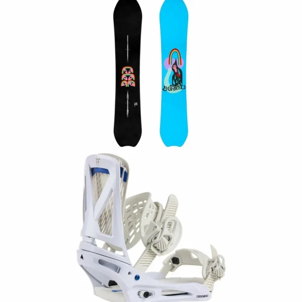 Burton Deep Thinker Snowboard + Genesis Snowboard Bindings 2025
