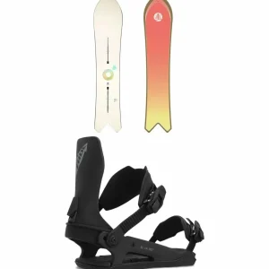 Burton Family Tree Short Stop Snowboard + C-6 Snowboard Bindings 2024