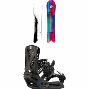 Burton Family Tree Short Stop Snowboard + Genesis EST Snowboard Bindings 2025