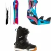 Burton Family Tree Short Stop Snowboard + Step On Escapade Snowboard Bindings + Felix Step On Snowboard Boots - Women's 2025