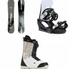 Burton Instigator Flat Top Snowboard + Freestyle Snowboard Bindings + Moto Boa Snowboard Boots 2025