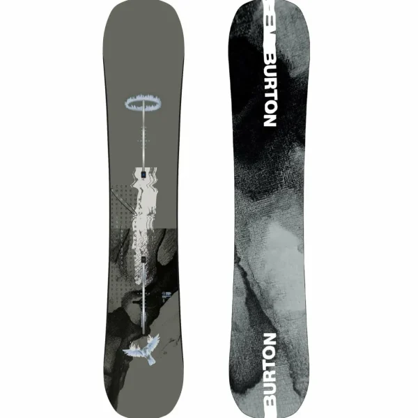 Burton Instigator Flat Top Snowboard + Mission Snowboard Bindings 2025