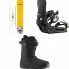 Burton Process Flying V Snowboard + Cartel EST Snowboard Bindings + Ruler Boa Snowboard Boots 2025