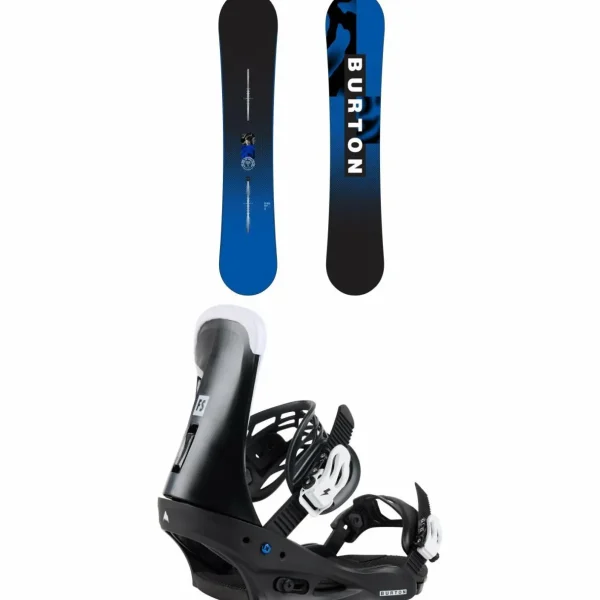 Burton Ripcord Snowboard + Freestyle Snowboard Bindings 2025