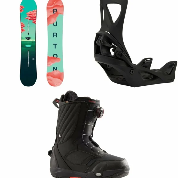 Burton Yeasayer Snowboard + Step On Snowboard Bindings + Limelight Step On Snowboard Boots - Women's 2025