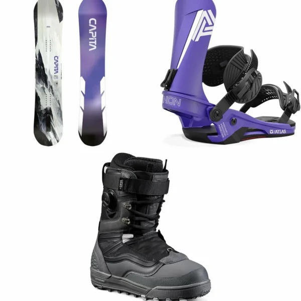 CAPiTA Mercury Snowboard + Union Atlas Snowboard Bindings + Vans Infuse Snowboard Boots 2025