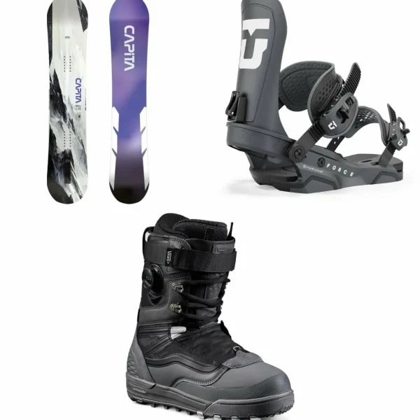 CAPiTA Mercury Snowboard + Union Force Snowboard Bindings + Vans Infuse Snowboard Boots 2025