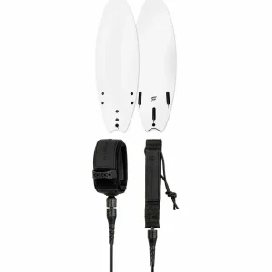 Catch Surf Blank Series 5'6 Fish - Tri Fin Surfboard + Creatures of Leisure Comp 6' Surf Leash