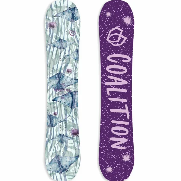 Coalition Snow Queen Bee Snowboard + Union Trilogy Classic Snowboard Bindings - Women's 2025