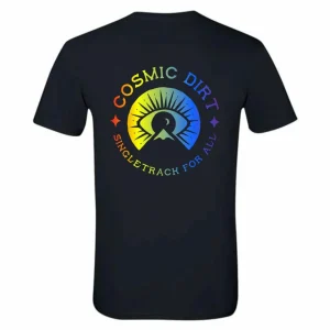 Women Cosmic Dirt Pride Edition Singletrack For All Tech Tee
