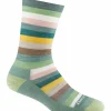 Women Darn Tough Mystic Stripe Lightweight Cushion Crew Socks - Women's