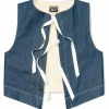 Women Deso Folsom Denim Vest - Women's