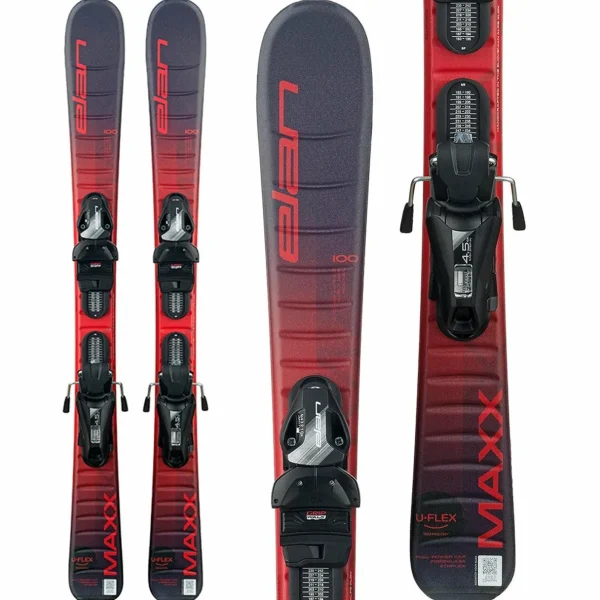 Kids Elan Maxx Red Skis + Shift EL 7.5 GW Bindings - Kids' 2025
