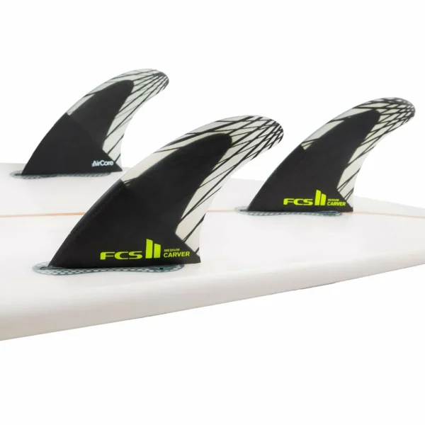 FCS II Carver PC Carbon Medium Tri Fin Set