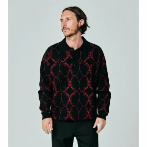 Former Coil Knit Long-Sleeve Polo - Men's