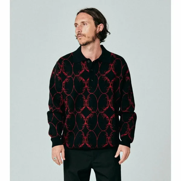 Former Coil Knit Long-Sleeve Polo - Men's