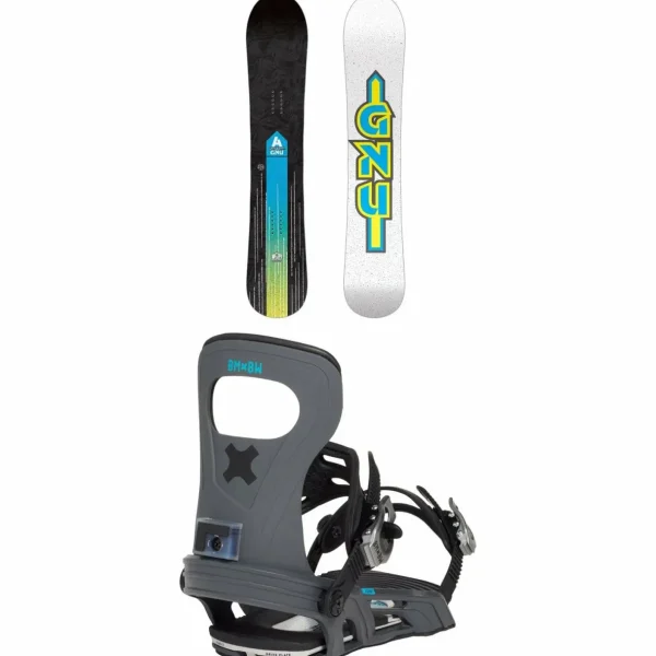 GNU Antigravity C3 Snowboard + Bent Metal Joint LTD Snowboard Bindings 2025