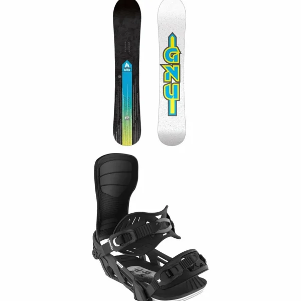 GNU Antigravity C3 Snowboard + Bent Metal Axtion Snowboard Bindings 2025