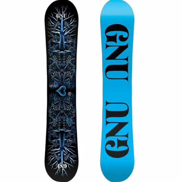 GNU Asym Ladies Choice C2X Snowboard + Bent Metal Forte Snowboard Bindings - Women's 2025