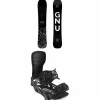 GNU Banked Country C3 Snowboard + Bent Metal Axtion Snowboard Bindings 2025