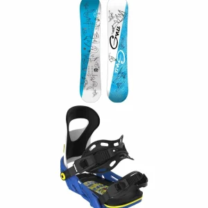 Kids GNU Recess Asym BTX Snowboard + Bent Metal BMX Snowboard Bindings - Kids' 2025