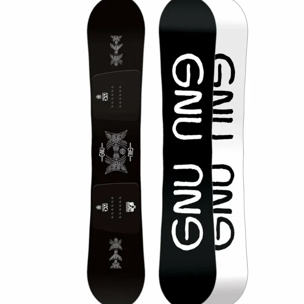 GNU Riders Choice Asym C2X Snowboard + Bent Metal Transfer Snowboard Bindings 2024