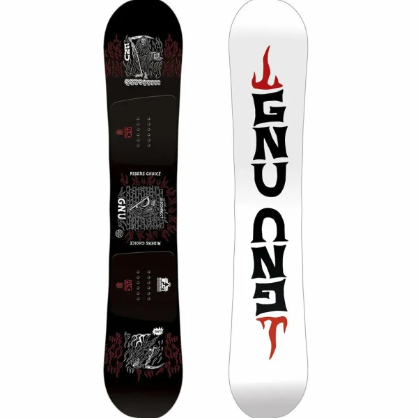 GNU Riders Choice Asym C2X Snowboard + Bent Metal Axtion Snowboard Bindings 2025