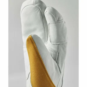 Women Hestra Army Leather Patrol 3-Finger Mittens