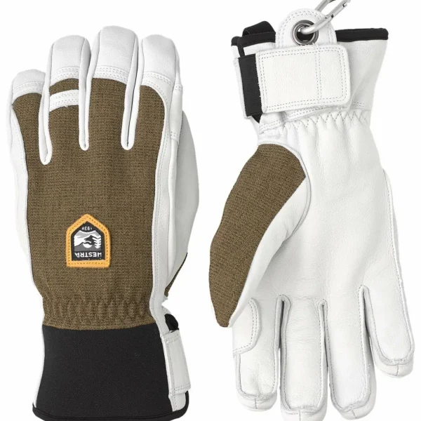 Women Hestra Army Leather Patrol Gloves