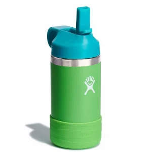 Kids Hydro Flask 12oz Wide Mouth Straw Cap Water Bottle - Kids'