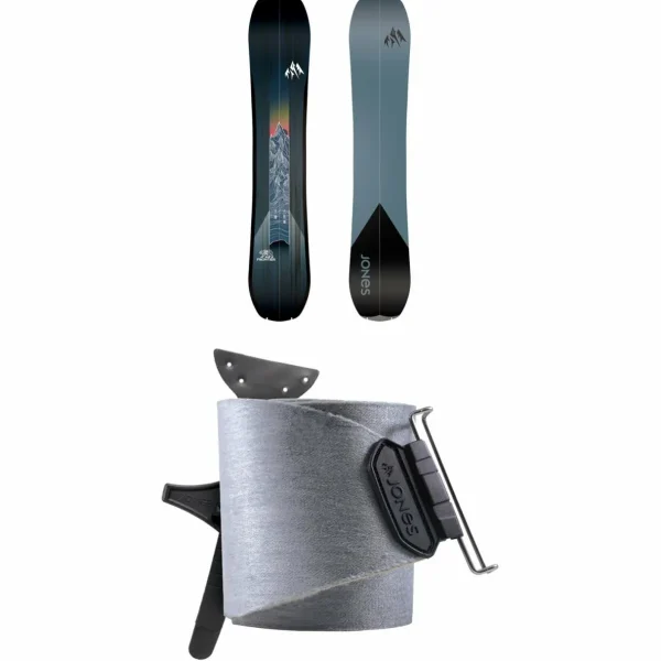 Jones Frontier Splitboard + Nomad Universal Tail Clip Splitboard Skins 2025
