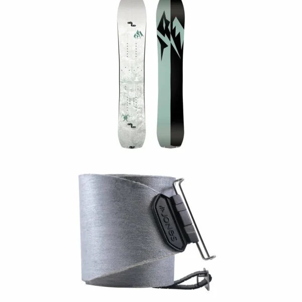 Jones Solution Splitboard + Nomad Pro Quick Tension Tail Clip Splitboard Skins - Women's 2025