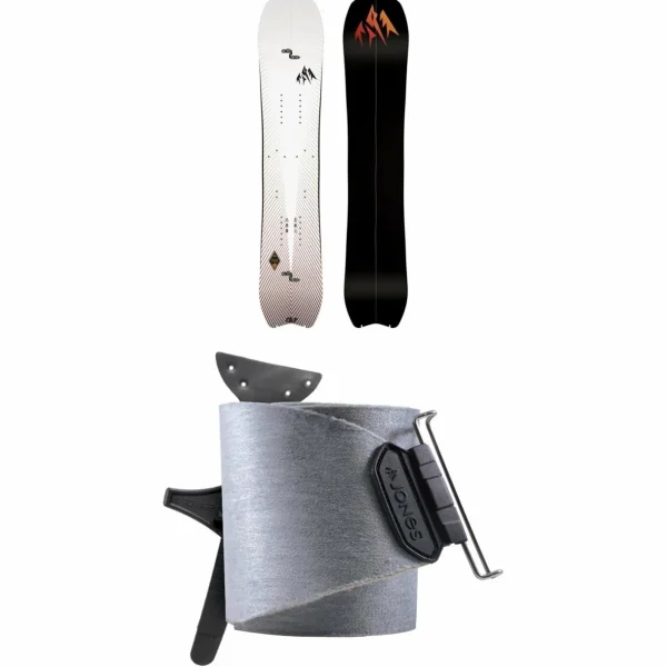 Jones Stratos Splitboard + Nomad Universal Tail Clip Splitboard Skins 2025