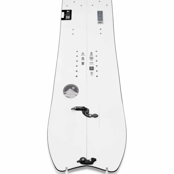 Jones Ultralight Stratos Splitboard + Karakoram Straightline + Split Interface Splitboard Bindings + Nomad Pro Universal Tail Clip Splitboard Skins 2025