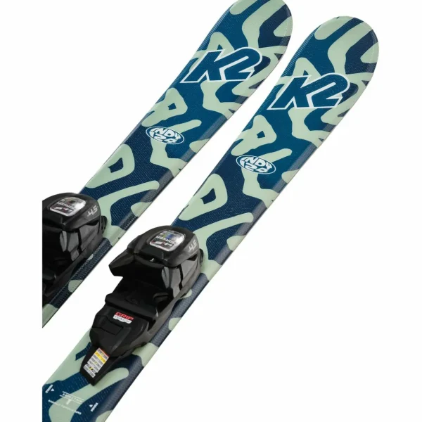 Kids K2 Indy Skis + FDT 4.5 Bindings + Indy 2 Ski Boots + evo Sessel Helmet + Goggle Combo - Kids'