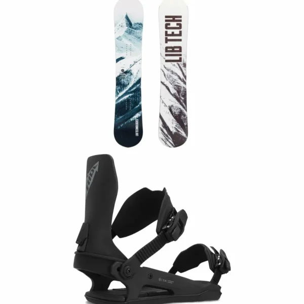 Lib Tech Cold Brew C2 Snowboard + Ride C-6 Snowboard Bindings 2024