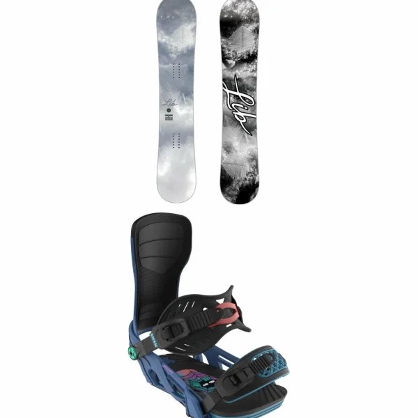 Lib Tech Cortado C2 Snowboard + Bent Metal Stylist Snowboard Bindings - Women's 2025