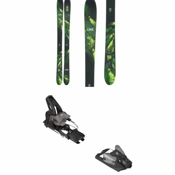 Line Skis Bacon 108 Skis + Salomon Strive 14 GW Ski Bindings 2024
