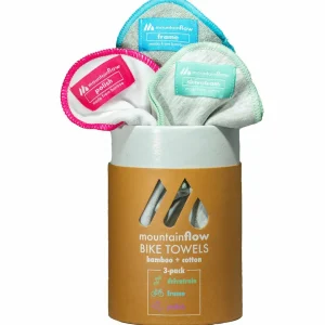 mountainFLOW eco-wax Bamboo and Cotton Bike Towels - 3 Pack