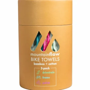mountainFLOW eco-wax Bamboo and Cotton Bike Towels - 3 Pack
