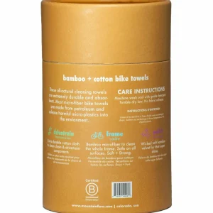 mountainFLOW eco-wax Bamboo and Cotton Bike Towels - 3 Pack