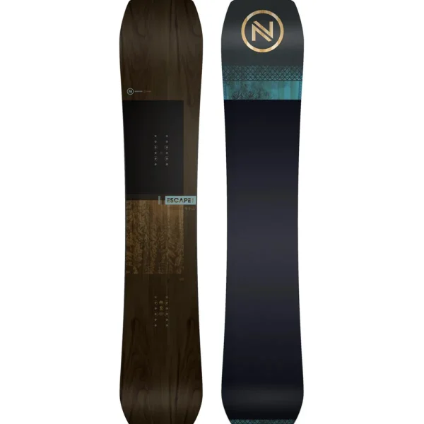 Nidecker Escape Plus Snowboard + Season Universal Snowboard Bindings 2025